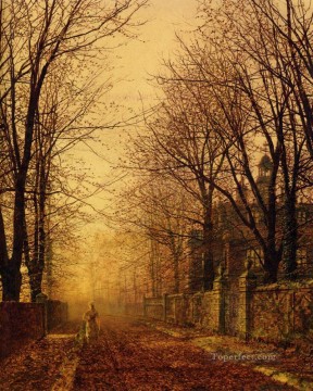 John Atkinson Grimshaw Painting - A Golden Beam city scenes John Atkinson Grimshaw